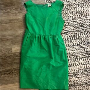 J. Crew Green Sheath Midi Dress for Work